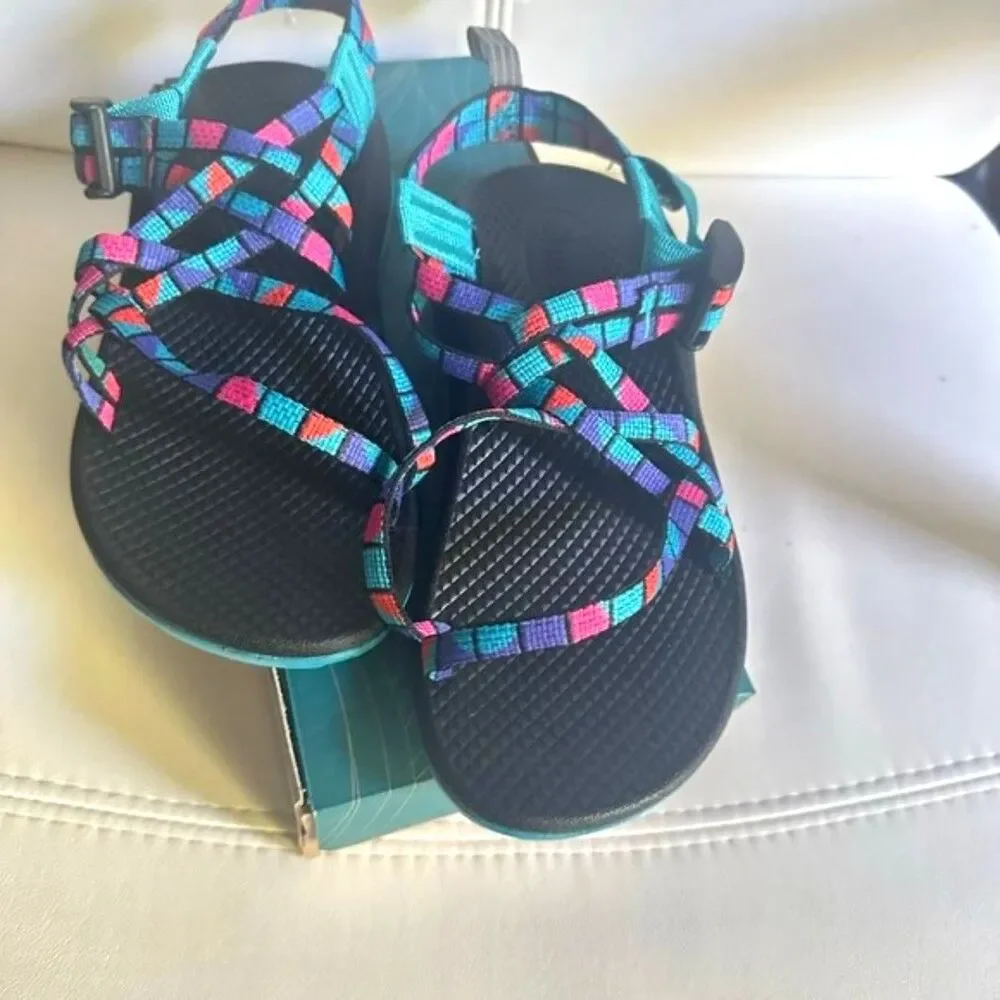 Chaco Kids ZX/1 Classic Sport Sandals Size 5 (EU 36) Adjustable Strap Hiking NEW